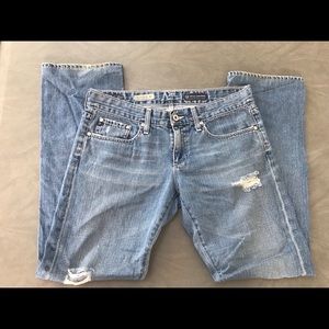 AG The Tomboy Relaxed Straight Leg Distressed 29R